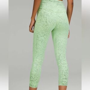 Lululemon base pace green multi legging